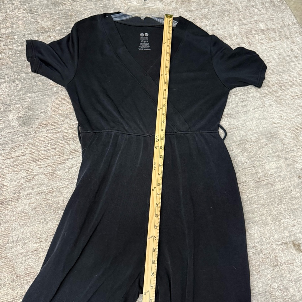 Beyond Yoga All Wrapped Up Black Women's Jogger Leg Modal Jumpsuit - Picture 9 of 11